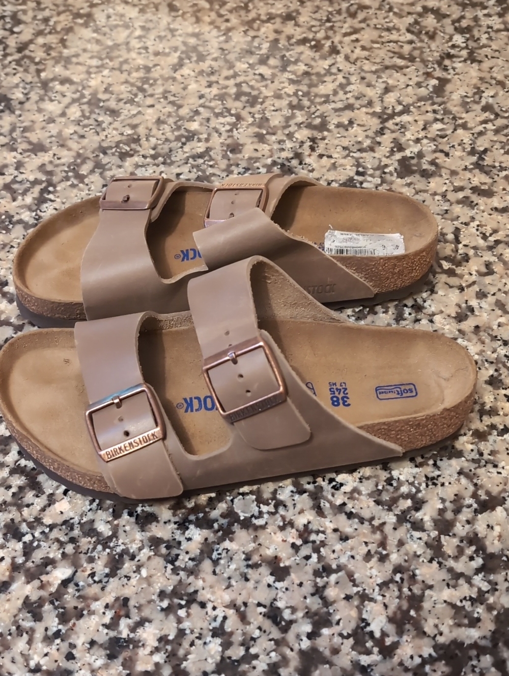 Birkenstock Arizona Leather Sandals 38 Regular Wide